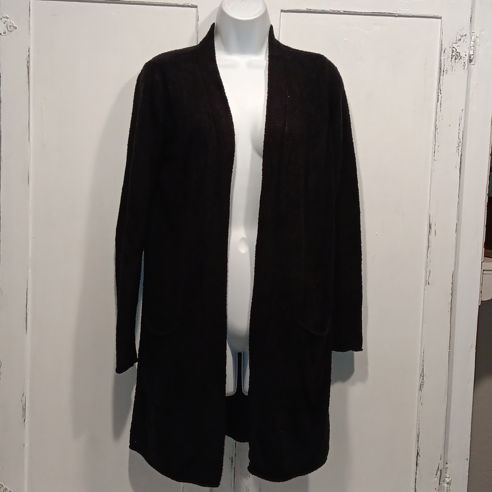 BLACK BAREFOOT DREAMS COZYCHIC LITE cardigan... #5730